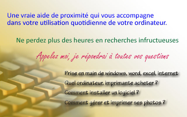 Services informatiques &agrave; la personne